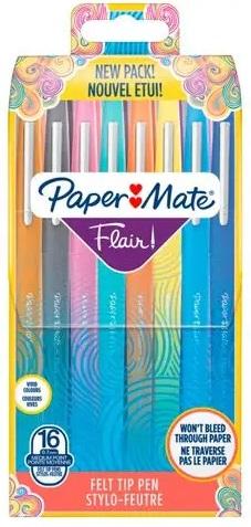 Pack 16x Canetas Flair (Cores Sortidas) - PAPER MATE