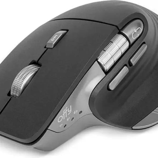 Rato Óptico Nexo Ergonomic Wireless/Bluetooth 4800DPI (Preto) - OFFY