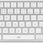 Teclado Pixie Mini Wireless RF 2.4GHz + Bluetooth 5.1 Multi - Device PT (Branco) - OFFY