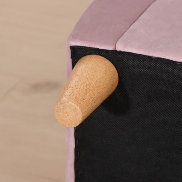 Poltrona Infantil Mini Sofá para Crianças Acima de 3 Anos com Assento Acolchoado Apoio para os Braços 45kg 50x42x58cm Rosa