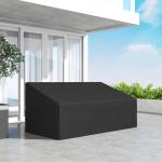 Capa Protetora para Móveis de Jardim 218x111x63 - 101 cm Cobertura de Móveis de Tecido Oxford 600D Impermeável para Sofás Bancos