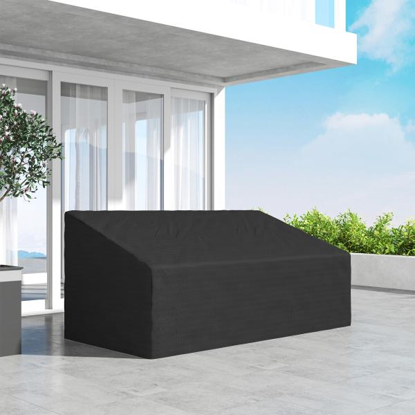 Capa Protetora para Móveis de Jardim 218x111x63 - 101 cm Cobertura de Móveis de Tecido Oxford 600D Impermeável para Sofás Bancos