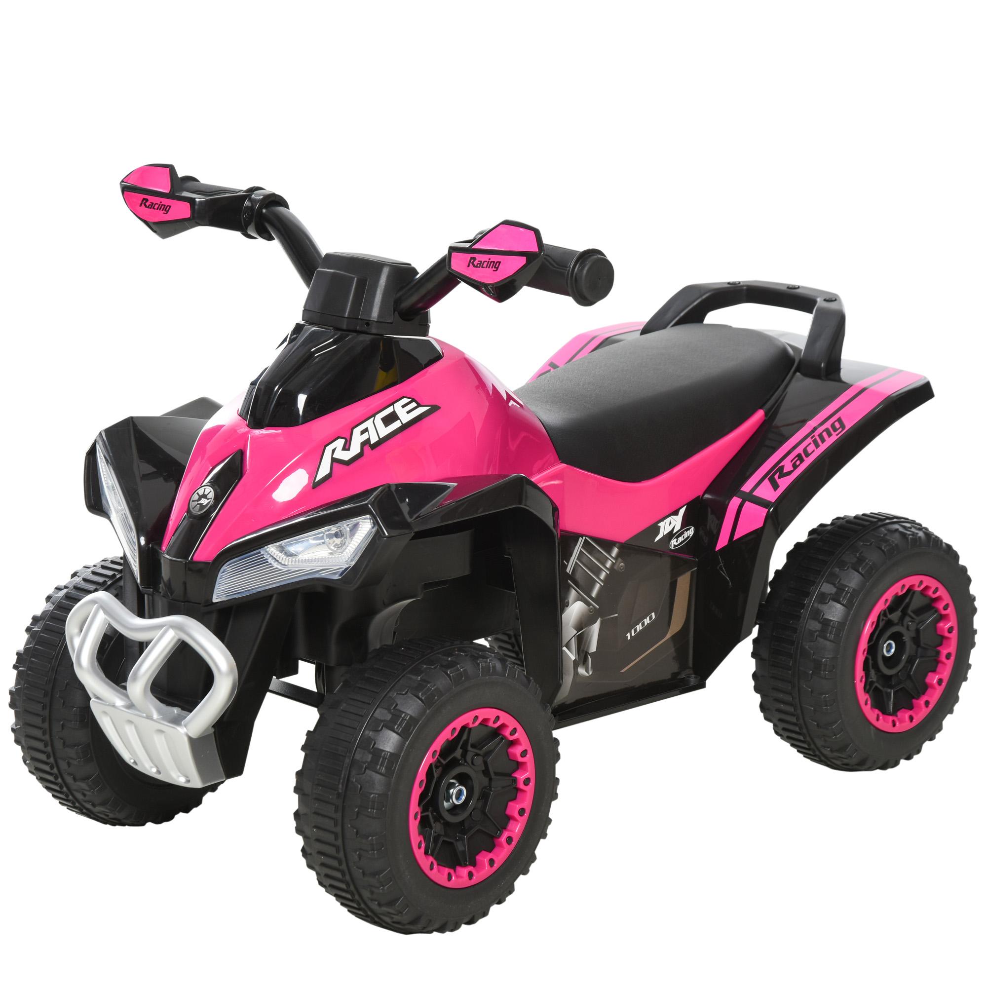 Quadriciclo Infantil para Crianças acima de 18 Meses com Luzes e Música 67,5x38x44cm Rosa