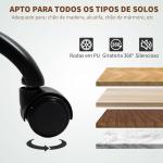Cadeira de Escritório com Massagem Aquecimento Apoios de Braços Rebatíveis e Controlo Remoto 66x67x113 - 121 cm Cinzento