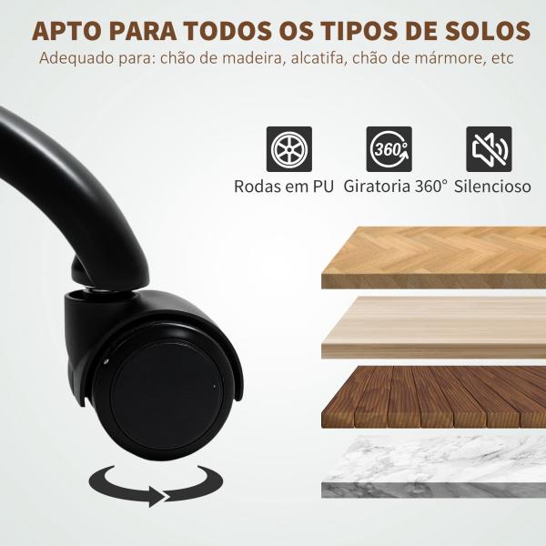 Cadeira de Escritório com Massagem Aquecimento Apoios de Braços Rebatíveis e Controlo Remoto 66x67x113 - 121 cm Cinzento