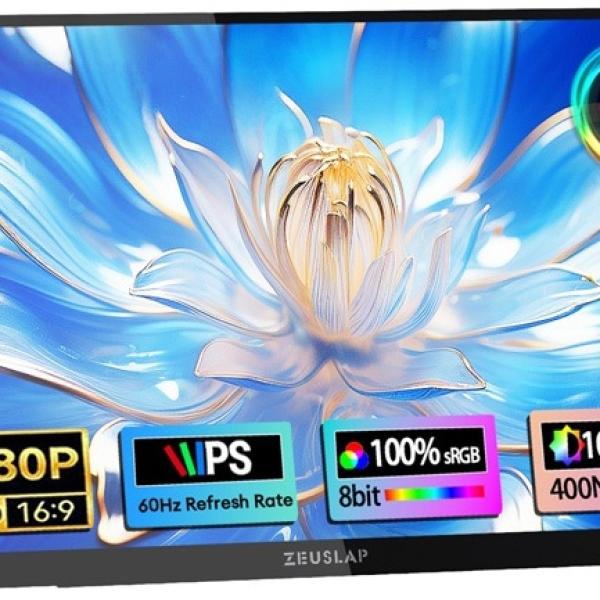 Monitor Portátil Tátil 13.3 OL133ED Full HD - ZEUSLAP