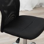 Cadeira de Escritório de Malha Giratória sem Apoio para os Braços com Altura Ajustável Carga 43x58x90 - 100 cm Preto