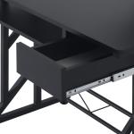 Mesa de Computador com 1 Gaveta Bandeja para Teclado e Suporte para CPU para Escritório Estúdio 90x50x95 cm Preto