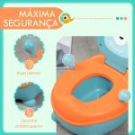 Bacio para Bebé de 6 - 36 Meses Portátil em Forma de Alienígena com Tampa e Estrutura Antiderrapante 35,6x35,7x22,2 cm Azul