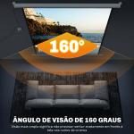 Tela de Projeção 189,5x189,5 cm 233,7 cm 1:1 HD 4K Rolo - tela para Cinema em Casa para Cinema em Casa Apresentações de Escritório