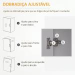 Gaveteiro de Escritório com Rodas, 5 Gavetas, Prateleira Ajustável e Suporte para Impressora, 78x40x66,5 cm, Branco