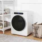 Máquina de Secar 3 KG 1000W Função Antirrugas Função Esterilizar Temporizador Ecrã LED Tátil Tambor Aço Inoxidável 49x43x61 cm Branco