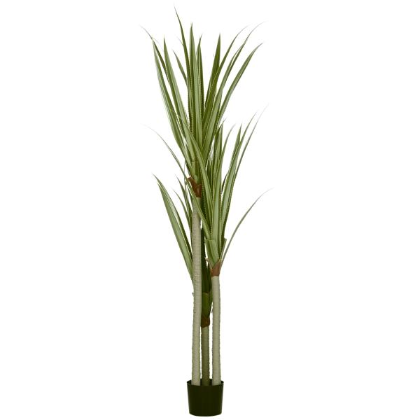 Planta Artificial de Mandioca Planta Artificial com 39 Folhas Realistas para Decoração em Casa Ø17x190 cm Verde