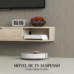 Móvel de TV Suspenso com Orifício para Cabos Estilo Moderno para Televisão 50 Polegadas 120x24x16 cm Madeira