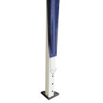 Tenda Dobrável 295x295x255 cm com Bolsa de Transporte Altura Ajustável Anti - UV para Terraço Pátio Azul