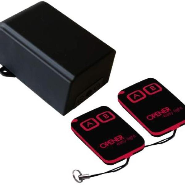 Kit Emissor Receptor 2 Canais e 2 Comandos (433MHz) Especial p/ Jardim - JollyLine