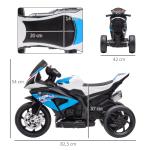 Mota Elétrica BMW HP4 com Música USB Velocidade 2,5km/h Avance e Retrocesso 82,5x42x54cm Vermelha
