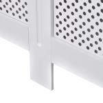Cobertura de Radiador de MDF Cobertura para Radiador com Prateleira Estilo Moderno 111,5x82x19 cm Branco