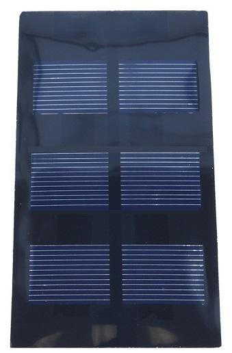 Painel Fotovoltaico 0,525W 350mA / 1,5V (62 x 120mm)