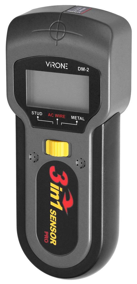 Detector de Metais, Madeiras e Cabos 3 - EM - 1 c/ Visor LCD - VIRONE