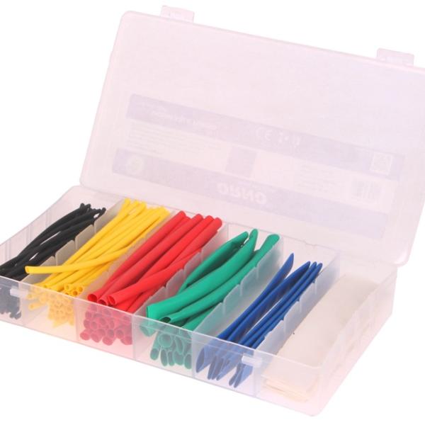 Kit Manga Termoretractil Multicor (100pcs) - Caixa Plástica