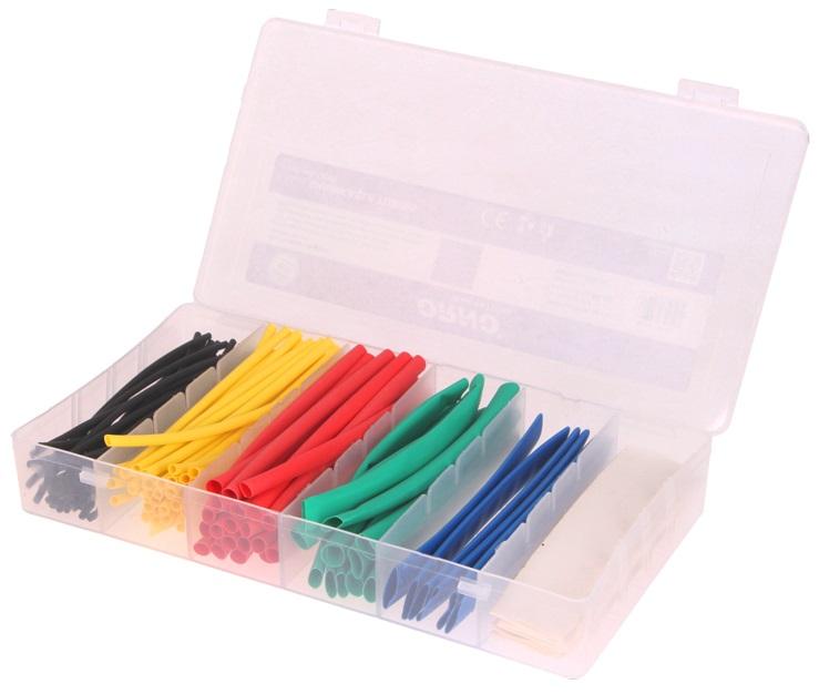Kit Manga Termoretractil Multicor (100pcs) - Caixa Plástica