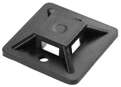 Emb. 50x Suportes Autoadesivos p/ Abraçadeiras 30x30mm (Preto) - ORNO