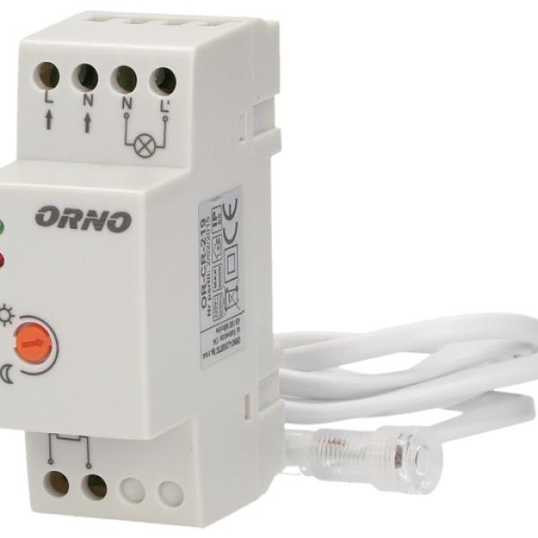 Sensor Crepuscular c/ Sonda Externa para Calha DIN (220VAC 3000W) - ORNO