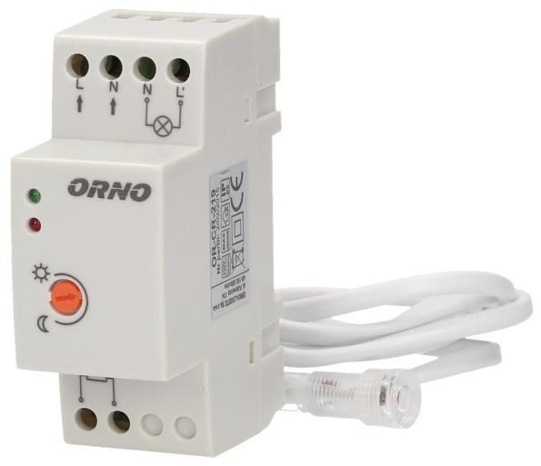 Sensor Crepuscular c/ Sonda Externa para Calha DIN (220VAC 3000W) - ORNO
