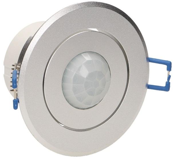 Sensor de Movimento PIR de Encastre/Ajustável c/ Rotação 360° (Branco) - ORNO