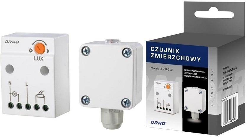Sensor Crepuscular c/ Sonda Externa para Chassis (220VAC 3000W) - ORNO