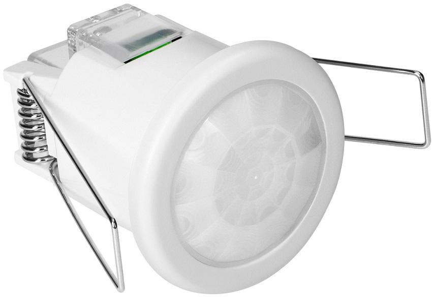 Mini Sensor de Movimento PIR 220V 360º IP20 p/ Encastre (Branco) - ORNO