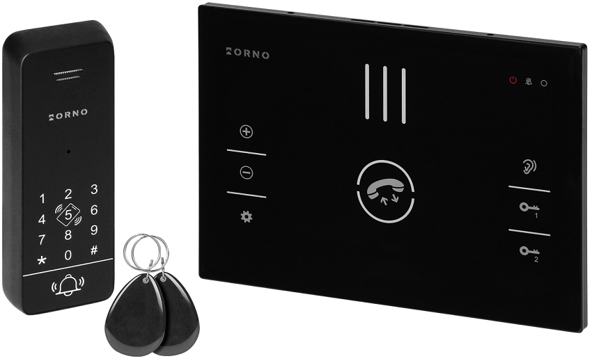 Kit Audio Porteiro Sandi c/ Leitor RFID (Preto) - ORNO
