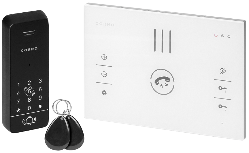 Kit Audio Porteiro Sandi c/ Leitor RFID (Branco) - ORNO