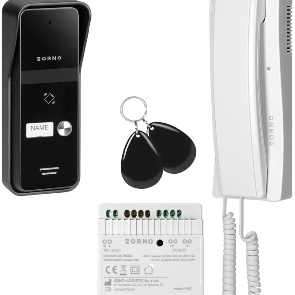 Kit Audio Porteiro Enir c/ Leitor RFID - ORNO