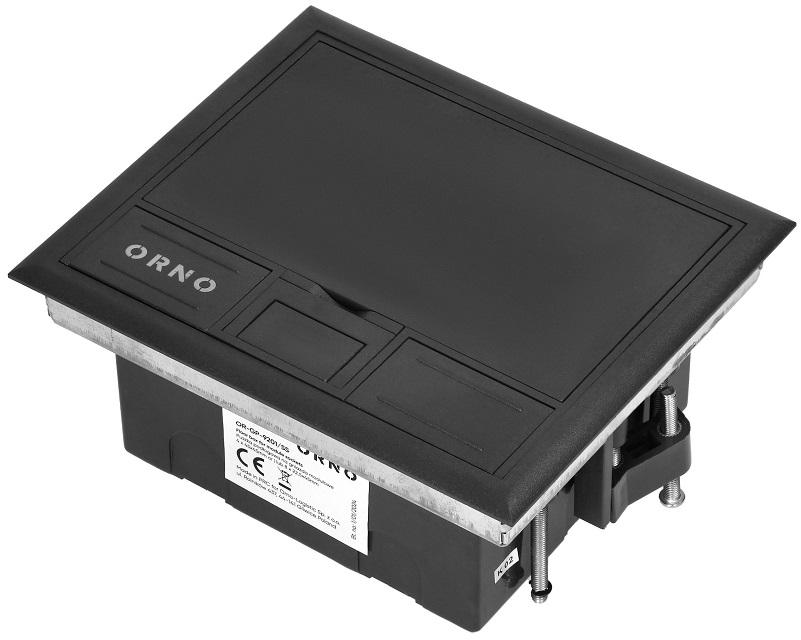 Caixa de Chão p/ Tomadas de Módulo 4x 45 x 45mm / 8x 22,5 x 45mm (Preto) - ORNO