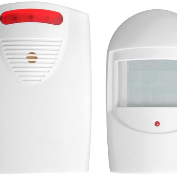 Mini Alarme c/ Sensor Detector de Movimento PIR s/ Fios (Anunciador de Visitas) IP44 - ORNO