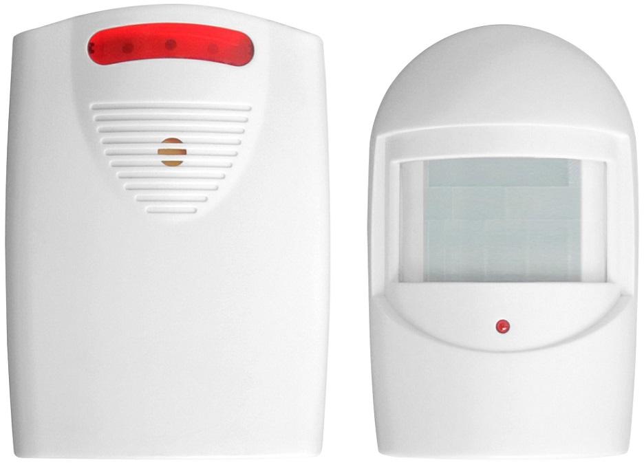 Mini Alarme c/ Sensor Detector de Movimento PIR s/ Fios (Anunciador de Visitas) IP44 - ORNO