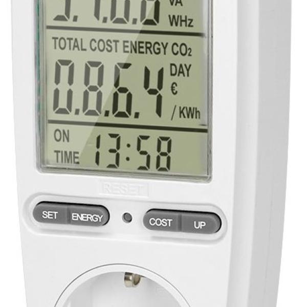 Medidor Digital de Custos de Energia, Potência, Corrente, Frequência,... (3680W) - ORNO