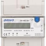 Medidor Digital de Custos de Energia p/ Calha DIN (Trifásico) 3x20(120)A - ORNO