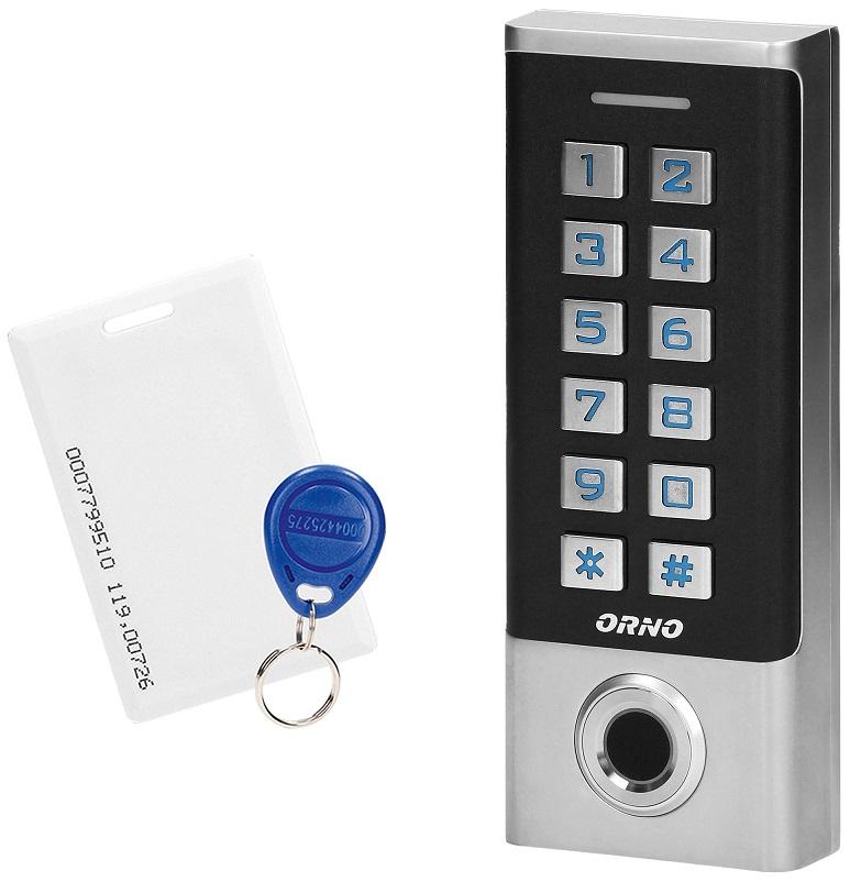 Leitor de Código de Acesso c/ RFID (Cartão/Tag/Impressão Digital) IP68 - ORNO