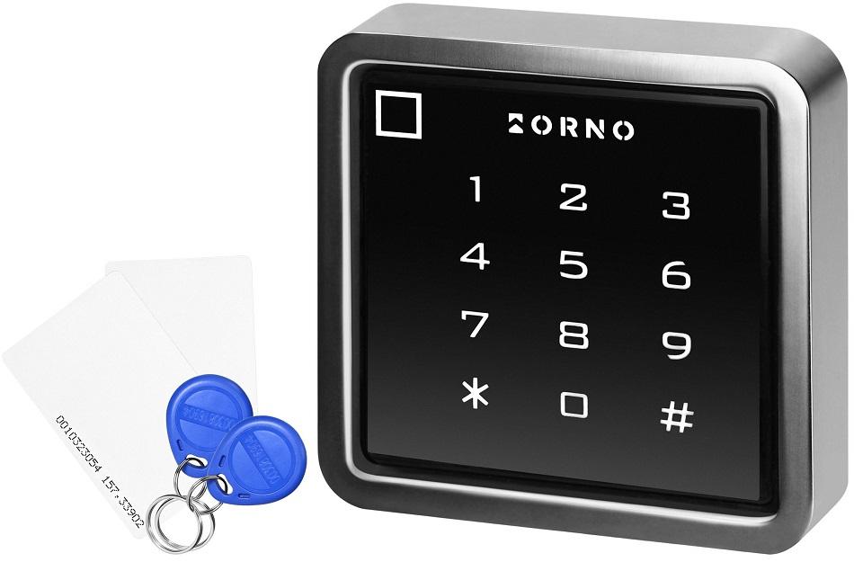 Leitor de Controlo de Acessos Wi - Fi Tuya (Código, RFID, Cartão e Impresão Digital) Alumínio - ORNO
