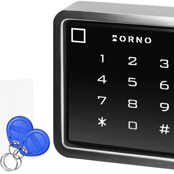 Leitor de Controlo de Acessos Wi - Fi Tuya (Código, RFID, Cartão e Impresão Digital) Alumínio - ORNO
