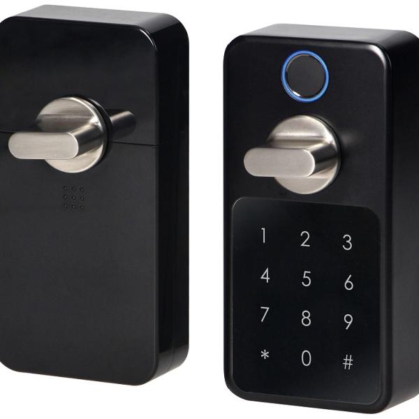 Fechadura Inteligente Bluetooth c/ Código de Acesso e Impressão Digital (Preto) - ORNO