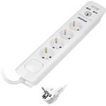 Extensão Quadrupla c/ 2x USB Branco (3 mts) - ORNO