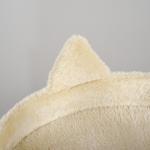 Árvore Arranhador para Gatos com Plataforma Caverna Postes de Sisal e Bola Suspensa 48x48x104 cm Bege