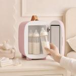 Frigorífico Pequeno de Cosméticos 4L 9V/240V para Arrefecer e Aquecer Mini Frigorífico para Beleza 20,3x26,3x28 cm Rosa