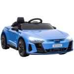Carro Elétrico AUDI RS E - Tron GT 12V com 2 Motores Controlo Remoto Faróis LED Buzina Música USB 3 - 5km/h 103x58x41cm Azul
