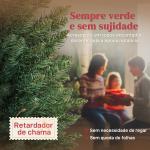 Árvore de Natal Slim 210 cm Árvore de Natal Artificial com 401 Ramos Suporte Metálico Decoração para Interior Verde