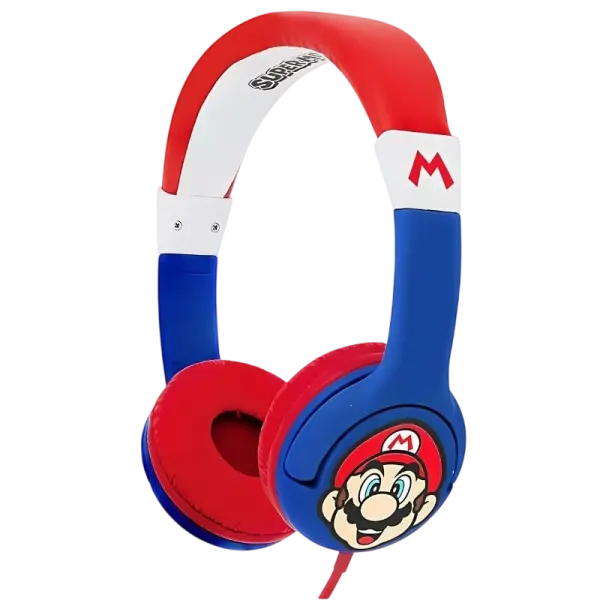 Auscultadores c/ Fio Super Mario (Vermelho/Azul) - OTL TECHNOLOGIES